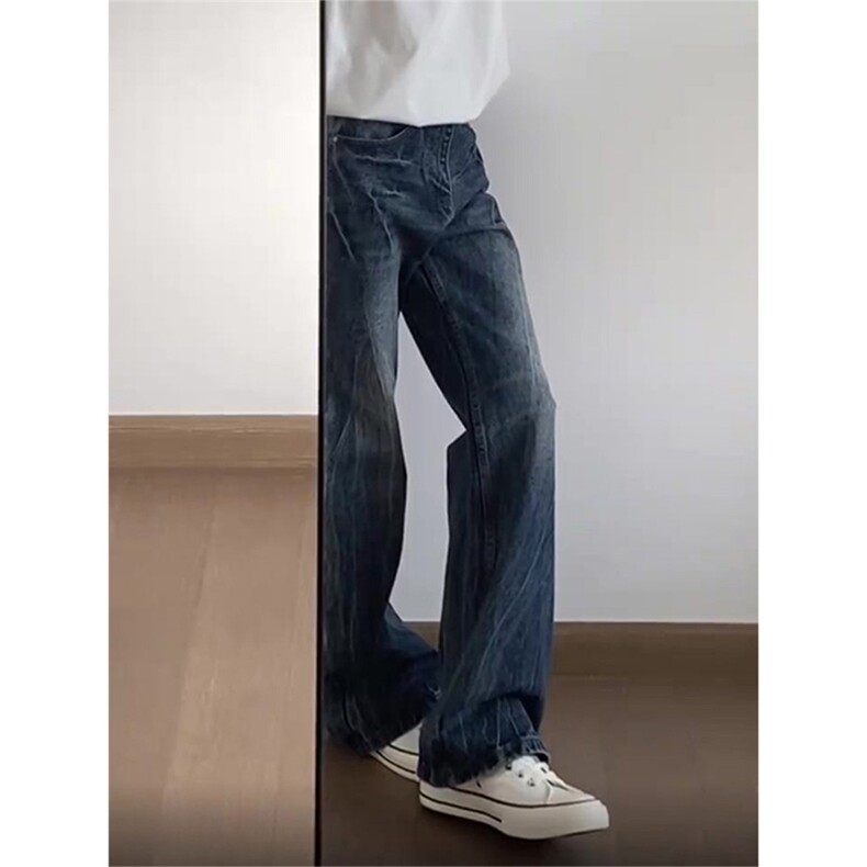 大货修身微喇版~cleanfit闪电纹牛仔裤男美式vibe休闲裤K889-P48,男装牛仔裤,星座1004-3