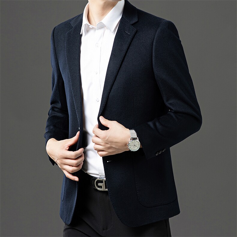 2026春秋冬季新款羊毛西装单西外套男商务休闲保暖日常便服,男装西服套装,电商B212（原钱塘6029）