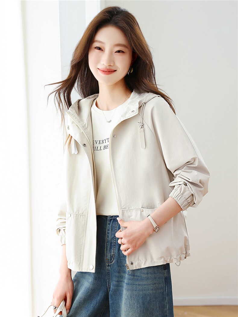 现货！现货！2026春季新款宽松时尚休闲短款外套女,女装短外套,以桐
