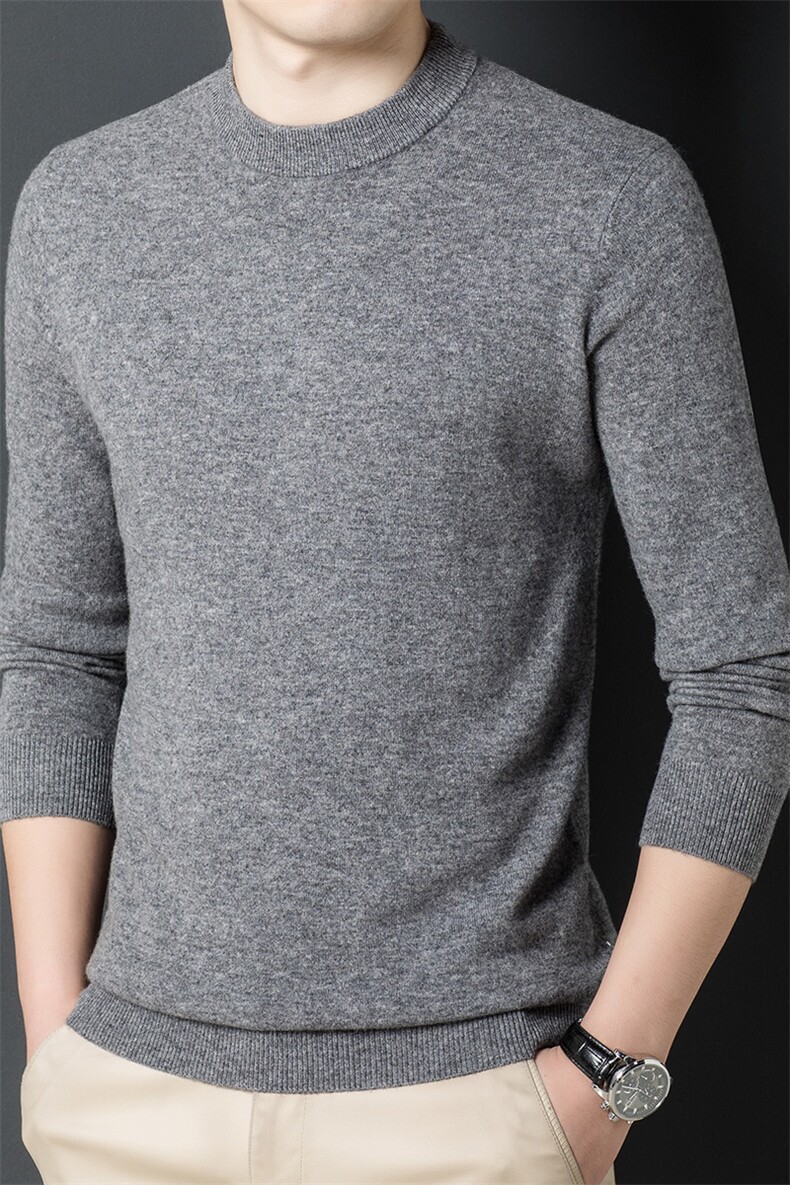Y66051钱塘2020-2冬季新款厚款时尚休闲中年男士羊毛衫P95,男装针织衫/毛衣,钱塘207-2
