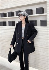 金属扣西服外套，时尚简约大方，其它，佐妍千黛