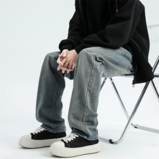 B327-N104-特P38现货基础款牛仔裤美式牛仔裤潮牌宽松休闲裤，男装牛仔裤，电商B327
