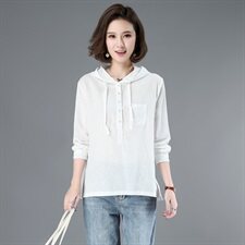 宽松柔软潮流舒适T恤纯色自然，女装T恤，小林双子