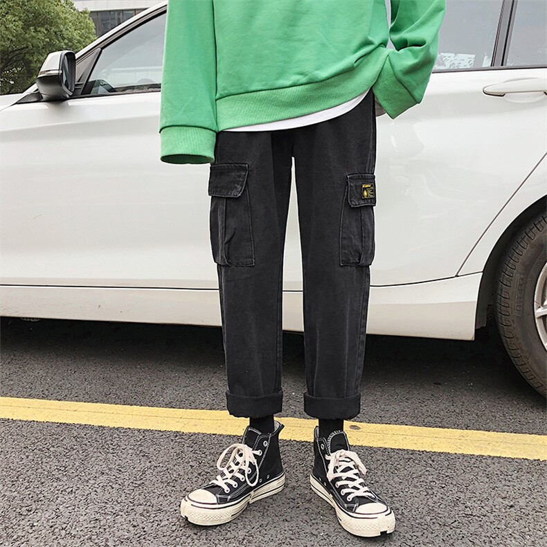 19秋冬港风男士水洗牛仔裤学生小脚休闲裤子潮504-K066-P55,男装牛仔裤,星座504