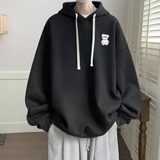 连帽卫衣男大码运动服帽衫外套WY2292-P35加绒款-P40，男装卫衣，电商A040