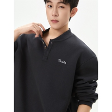 重磅420克刺绣连帽套头卫衣棒球领外套W030特P50，女装短外套，电商A073