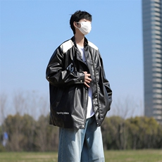 外套男翻领机车服休闲春季皮夹克JK0926-P75，男装夹克，星座308B-1