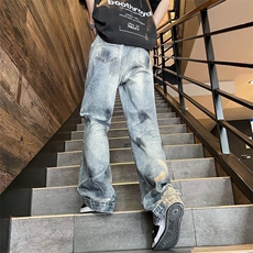 2024美式牛仔裤男款春季长裤潮NK948P48，男装牛仔裤，星座1116-2