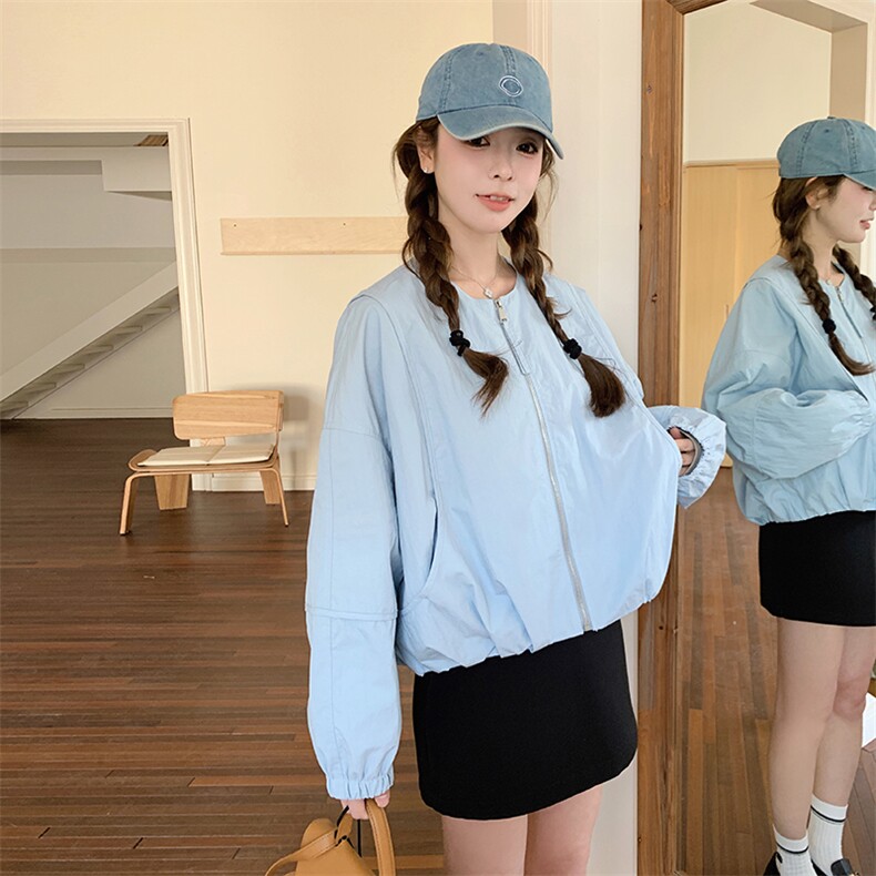 2025春季新款韩版宽松休闲百搭棒球服外套女设计感小众夹克上衣潮,女装短外套,维壹
