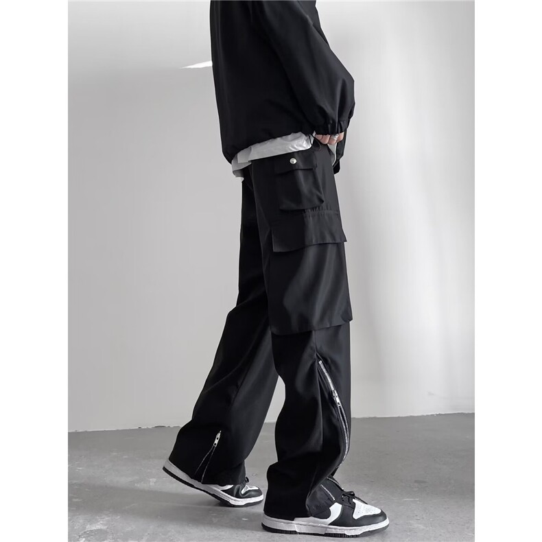 美式工装裤男高街拉链设计冲锋裤机能登山裤1001-1-MK532-P40,男装工装外套,星座1001-1