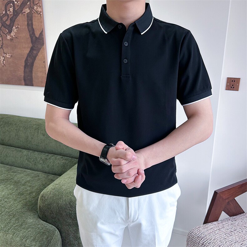 不断货常规简约款夏季男短袖翻领polo衫T恤9203-P40,男装T恤,星座1012-1