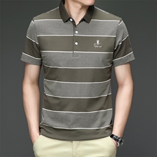 夏季保罗T恤衫衣服Polo衫男士短袖商务休闲翻领半袖HMQ308-P63，男装Polo衫，星座1105-3