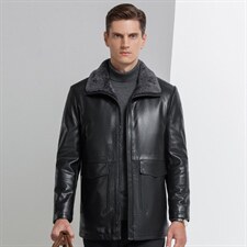 21冬季皮衣男加绒休闲立领夹克冬季加厚加绒男士外套YN2108-P250，男装皮衣，电商B212（原钱塘6029）