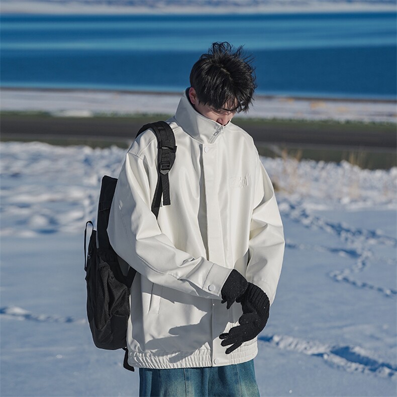 B225-W8634-P126-X158----50TC50PU--双面钢印纯色皮衣棉服外套,男装皮衣,电商B225