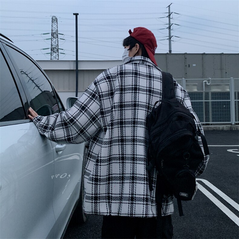 新款春秋季夹克男港风宽松潮流男百搭上衣外套JK0232-P53,男装夹克,星座308B-2