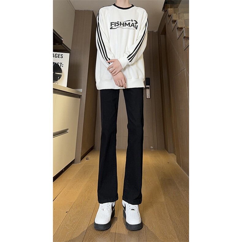 现货主推弹力渐变大码直筒微喇毛边牛仔裤K860-K861-K866-P50,男装牛仔裤,星座205