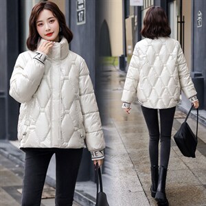 羽绒棉服女冬季2021新款时尚小个子加厚轻薄棉衣棉袄外套现货