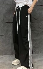 2022韩版宽松显瘦休闲运动风休闲裤，女装休闲裤，L·H·X