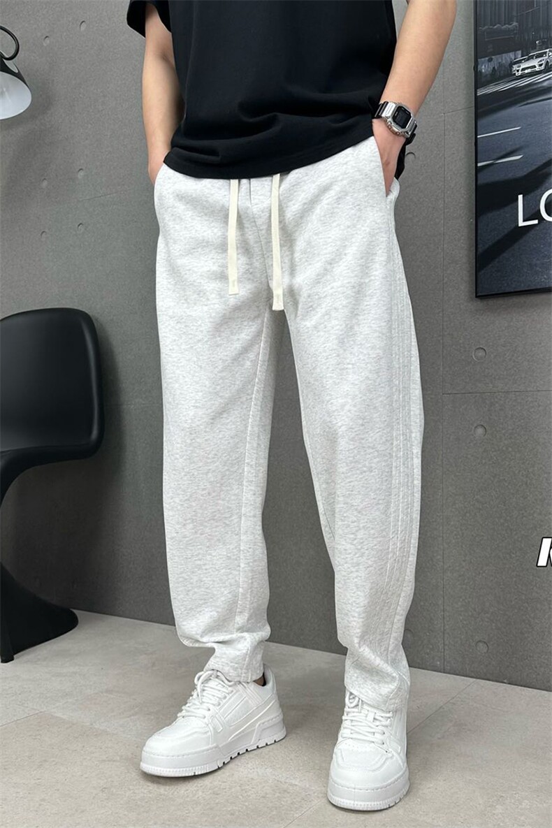垂感休闲弯刀裤男宽松百搭卫裤运动长裤A329-K02-1-P58,男装休闲裤,电商A329