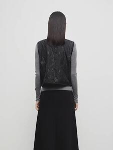 2025年秋季新款百搭新中式马甲女25年新款气质提花上衣图片