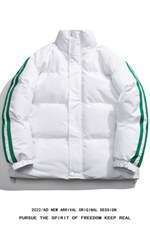 白底冬季新款侧边两条杠羊羔绒保暖百搭立领棉衣MY355P115控158，男装棉衣，电商A247-1