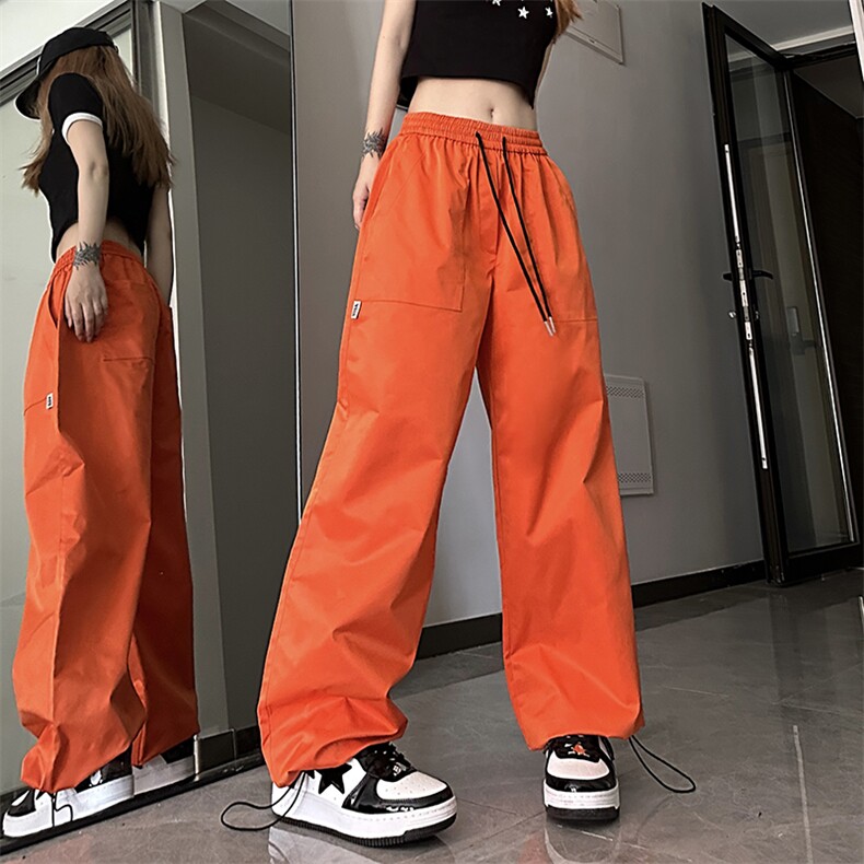 B221美式ins街头多巴胺hiphop休闲宽松运动裤LK23118-P60控78，男装休闲裤，电商B221