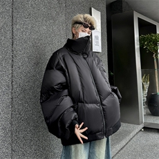 加绒加厚冬款男高领棉衣手塞棉保暖面包服保暖棉袄MA678P100，男装棉衣，星座1013-1