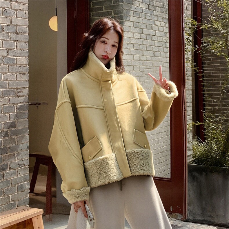 2025现货新款皮毛一体P220K318,女装皮草,2B146