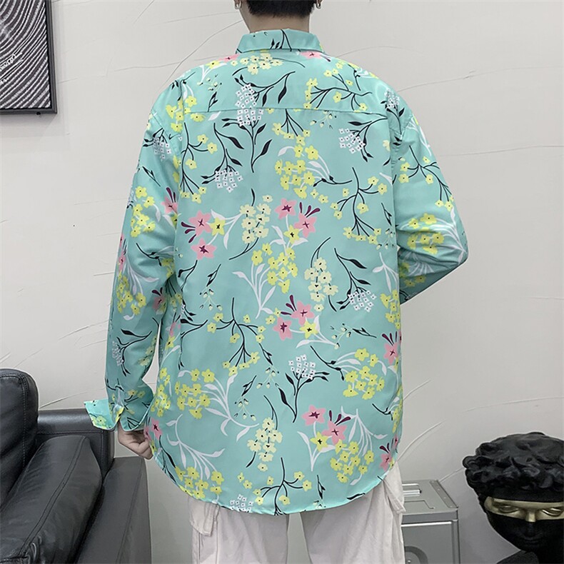 长袖衬衫男港风日系衬衫C9625P27,男装衬衫,星座1116-2