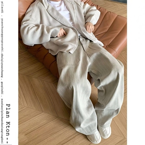 男美式潮牌休闲直筒宽松长裤NB055-P58图片
