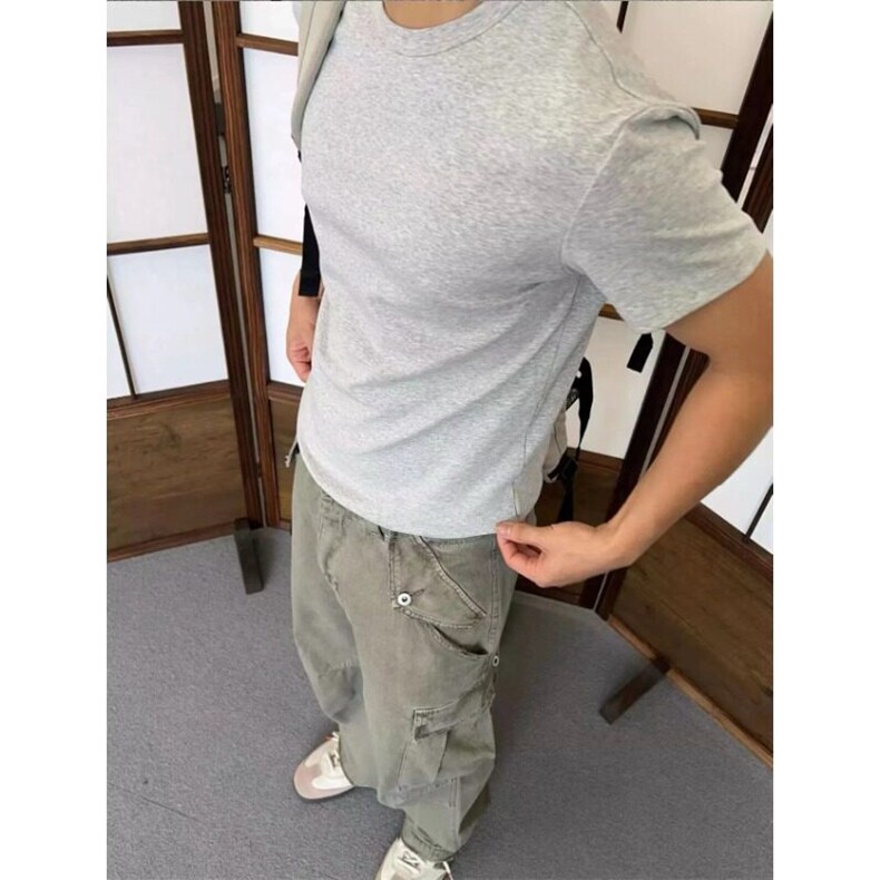 cleanfit男短袖夏季美式小领口重磅t恤正肩显肌肉健身半袖T9906,男装T恤,星座1116A（原606A-3）