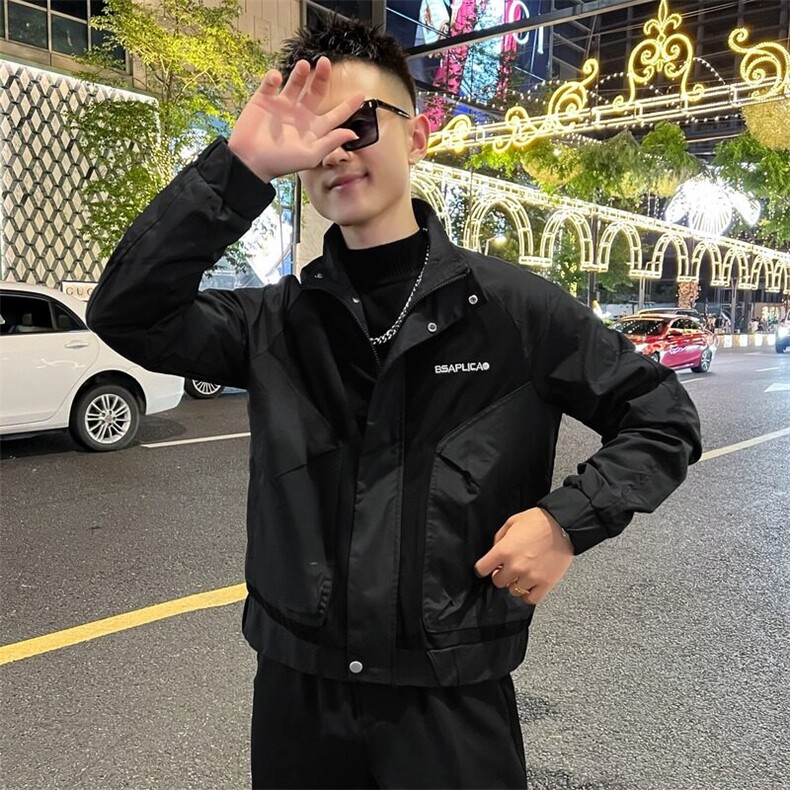 工装外套男新款潮流短款夹克衣服男士春秋款上衣,男装夹克,星座1013