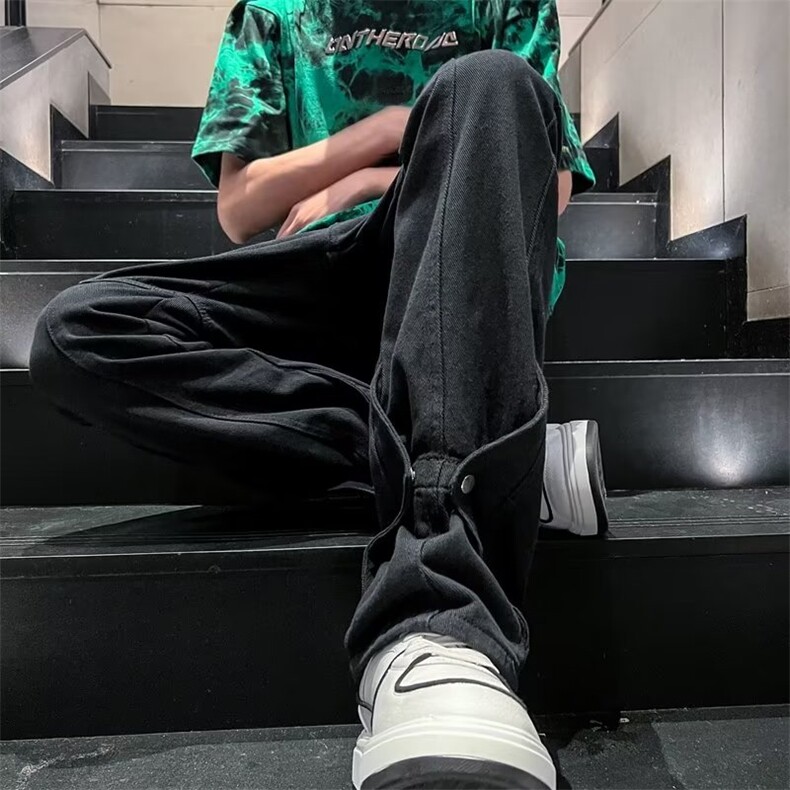 青春流行ins男直筒水洗牛仔裤NC12 P45图片