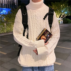 冬季加厚高领纯色毛衣A161-2-MY9033-P50主推有大货，男装针织衫/毛衣，电商A161-2