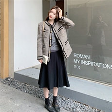 轻奢高级感小香风毛呢外套女秋冬2025新款小个子独特超好看高级感，女装毛呢外套，2C327