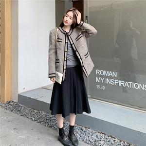 轻奢高级感小香风毛呢外套女秋冬2025新款小个子独特超好看高级感图片