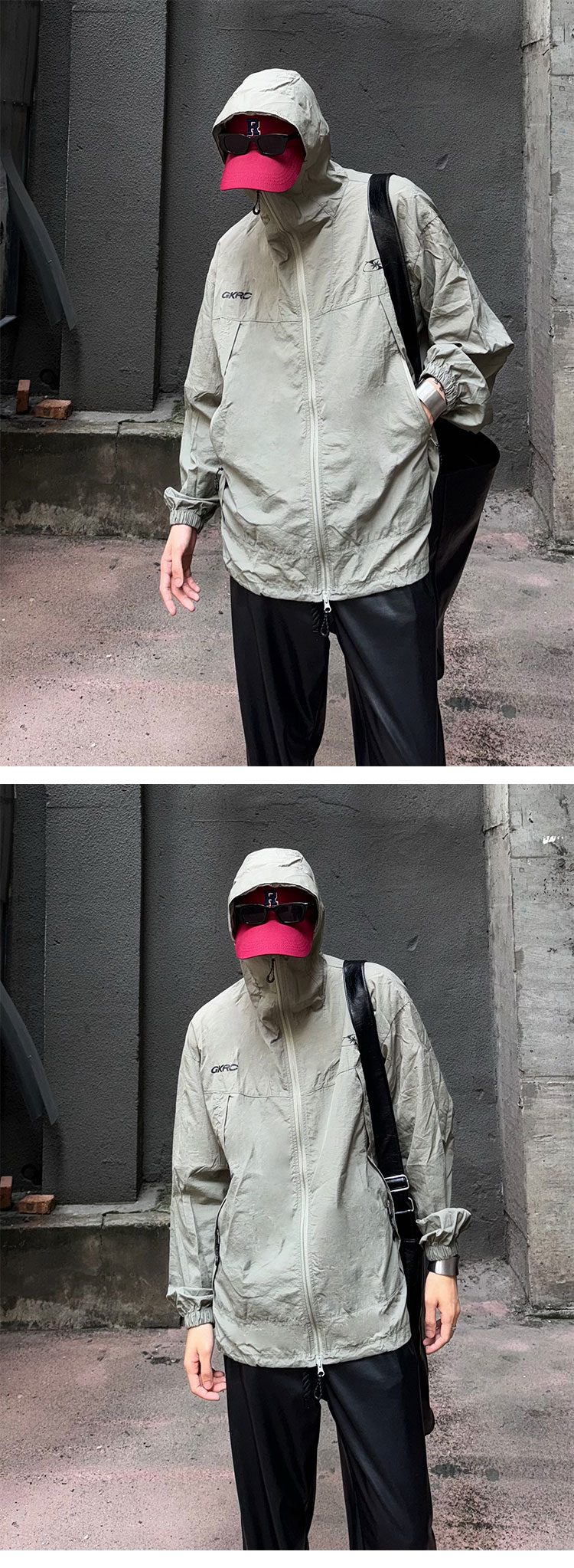 MA290-P57控88双拉链机能户外薄款凉感连帽防晒衣夹克男女同款,男装夹克,星座1611A