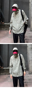 MA290-P57控88双拉链机能户外薄款凉感连帽防晒衣夹克男女同款图片