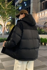 潮流撞色灰鸭绒连帽羽绒服男宽松时尚百搭保暖外套YR9008-P130，男装羽绒服，星座610（原A335）