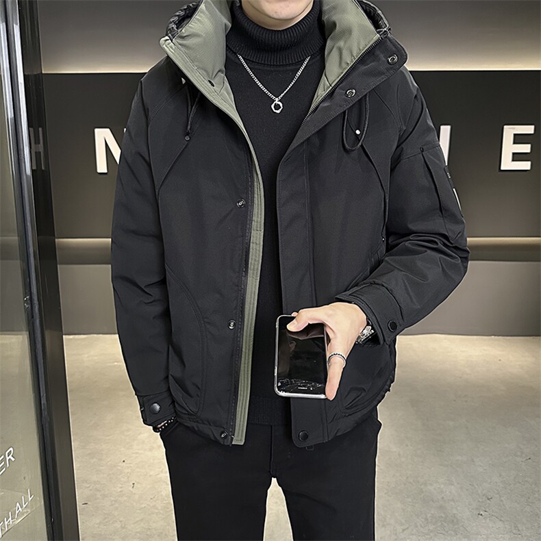原版高品质有【新标】男羽绒服冬季工装白鸭绒冲锋衣外套男图片