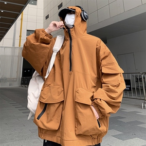 Wt89-P45美式宽松型连帽大口袋夹克图片