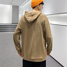 外贸现货5万奥粒绒宽松连帽刺绣卫衣男港风潮牌休闲上衣W2286P36，男装卫衣，星座914