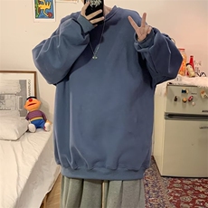 纯色卫衣男潮ins港风潮流圆领WB01P25，男装卫衣，星座1116-2