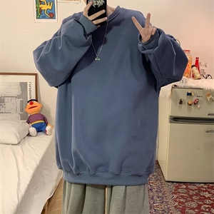 纯色卫衣男潮ins港风潮流圆领 WB01 P25图片