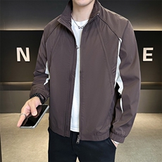 店主风夹克男时尚2025秋款撞色拼接外套男上衣休闲B317/8621/P115，男装夹克，电商B317