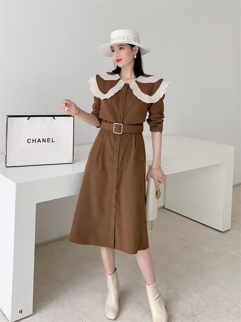 三色三码秋款连衣裙，女装连衣裙，票意情