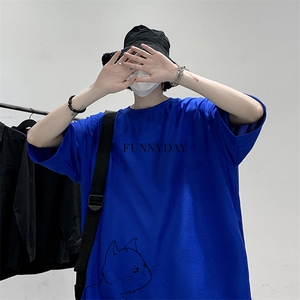 HT73149-P22 华夫格t恤男短袖男大码五分袖 大皂风图片