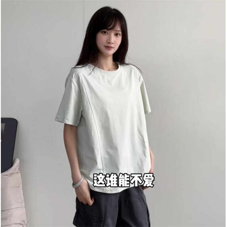 夏季美式解构cleanfit古冻绿速干冰感短袖T恤货号TX25179特P19,男装T恤,电商A063