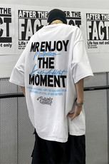 2026新款美式重磅纯棉印花短袖T恤XZ604-DT208-P35控48，男装T恤，星座604