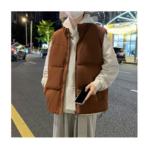 鹿皮绒情侣款宽松休闲百搭马甲男外穿秋冬款坎肩男士无袖背心P50，男装背心/马甲，星座1905A（原电商B343）